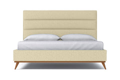 Cooper Upholstered Bed :: Leg Finish: Pecan / Size: King