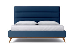 Cooper Upholstered Bed :: Leg Finish: Pecan / Size: Full Size