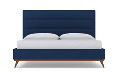 Cooper Upholstered Bed :: Leg Finish: Pecan / Size: King
