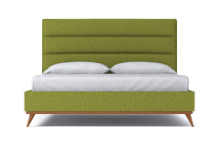 Cooper Upholstered Bed :: Leg Finish: Pecan / Size: King