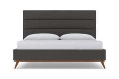 Cooper Upholstered Bed :: Leg Finish: Pecan / Size: California King