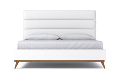 Cooper Upholstered Bed :: Leg Finish: Pecan / Size: California King