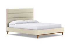 Cooper Upholstered Bed :: Leg Finish: Pecan / Size: Queen Size