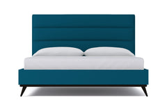 Cooper Upholstered Bed :: Leg Finish: Espresso / Size: Queen Size