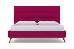 Cooper Upholstered Bed :: Leg Finish: Pecan / Size: Queen Size
