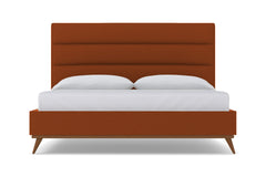 Cooper Upholstered Bed :: Leg Finish: Pecan / Size: California King