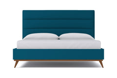 Cooper Upholstered Bed :: Leg Finish: Pecan / Size: California King