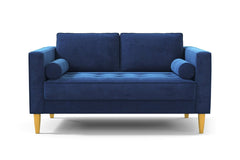 Delilah Apartment Size Sofa :: Leg Finish: Natural / Size: Apartment Size - 74"w