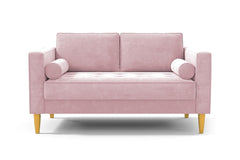 Delilah Apartment Size Sofa :: Leg Finish: Natural / Size: Apartment Size - 74"w