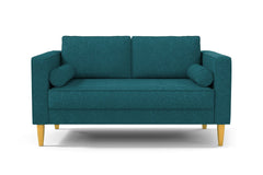 Delilah Apartment Size Sofa :: Leg Finish: Natural / Size: Apartment Size - 74"w