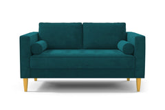 Delilah Apartment Size Sofa :: Leg Finish: Natural / Size: Apartment Size - 74"w