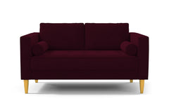Delilah Apartment Size Sofa :: Leg Finish: Natural / Size: Apartment Size - 74"w