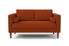 Delilah Apartment Size Sofa :: Leg Finish: Pecan / Size: Apartment Size - 74"w