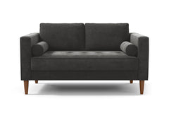 Delilah Apartment Size Sofa :: Leg Finish: Pecan / Size: Apartment Size - 74"w