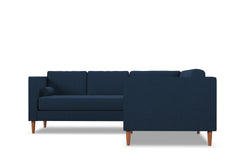 Delilah 2pc L-Sectional Sofa :: Leg Finish: Pecan