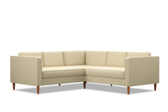 Delilah 2pc L-Sectional Sofa :: Leg Finish: Pecan