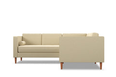 Delilah 2pc L-Sectional Sofa :: Leg Finish: Pecan