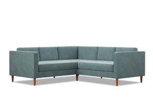 Delilah 2pc L-Sectional Sofa :: Leg Finish: Pecan