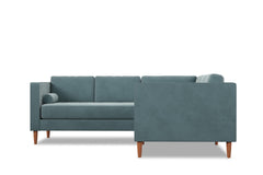 Delilah 2pc L-Sectional Sofa :: Leg Finish: Pecan