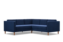 Delilah 2pc L-Sectional Sofa :: Leg Finish: Pecan