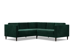 Delilah 2pc L-Sectional Sofa :: Leg Finish: Espresso