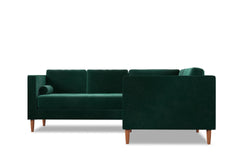 Delilah 2pc L-Sectional Sofa :: Leg Finish: Pecan