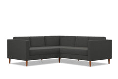 Delilah 2pc L-Sectional Sofa :: Leg Finish: Pecan