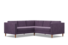 Delilah 2pc L-Sectional Sofa :: Leg Finish: Pecan