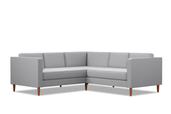 Delilah 2pc L-Sectional Sofa :: Leg Finish: Pecan