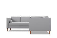 Delilah 2pc L-Sectional Sofa :: Leg Finish: Pecan