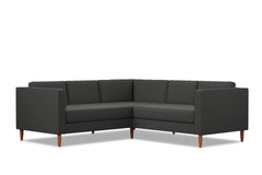 Delilah 2pc L-Sectional Sofa :: Leg Finish: Pecan