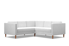 Delilah 2pc L-Sectional Sofa :: Leg Finish: Pecan