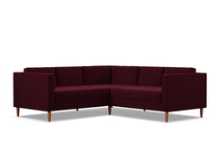 Delilah 2pc L-Sectional Sofa :: Leg Finish: Pecan