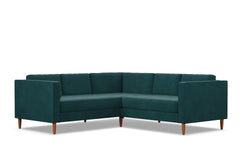 Delilah 2pc L-Sectional Sofa :: Leg Finish: Pecan