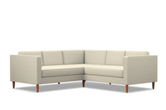 Delilah 2pc L-Sectional Sofa :: Leg Finish: Pecan