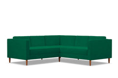 Delilah 2pc L-Sectional Sofa :: Leg Finish: Pecan