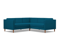 Delilah 2pc L-Sectional Sofa :: Leg Finish: Pecan