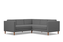 Delilah 2pc L-Sectional Sofa :: Leg Finish: Pecan