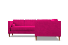 Delilah 2pc L-Sectional Sofa :: Leg Finish: Pecan