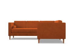 Delilah 2pc L-Sectional Sofa :: Leg Finish: Pecan