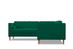 Delilah 2pc L-Sectional Sofa :: Leg Finish: Pecan