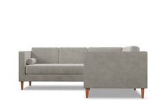 Delilah 2pc L-Sectional Sofa :: Leg Finish: Pecan