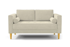 Delilah Apartment Size Sofa :: Leg Finish: Natural / Size: Apartment Size - 74"w