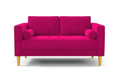 Delilah Apartment Size Sofa :: Leg Finish: Natural / Size: Apartment Size - 74"w