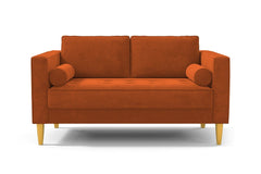 Delilah Apartment Size Sofa :: Leg Finish: Natural / Size: Apartment Size - 74"w