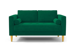 Delilah Apartment Size Sofa :: Leg Finish: Natural / Size: Apartment Size - 74"w