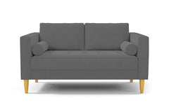Delilah Apartment Size Sofa :: Leg Finish: Natural / Size: Apartment Size - 74"w