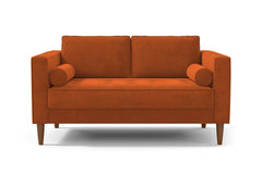 Delilah Apartment Size Sofa :: Leg Finish: Pecan / Size: Apartment Size - 74"w