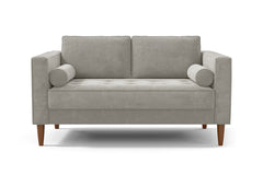 Delilah Apartment Size Sofa :: Leg Finish: Pecan / Size: Apartment Size - 74"w