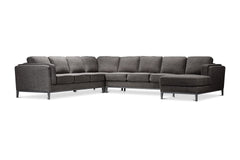 Westley 4pc Sectional Sofa :: Configuration: RAF - Chaise on the Right